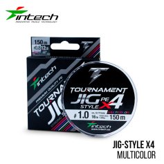 Шнур Intech Tournament Jig Style PE X4 Multicolor 150m 0.6 (10lb / 4.54kg)