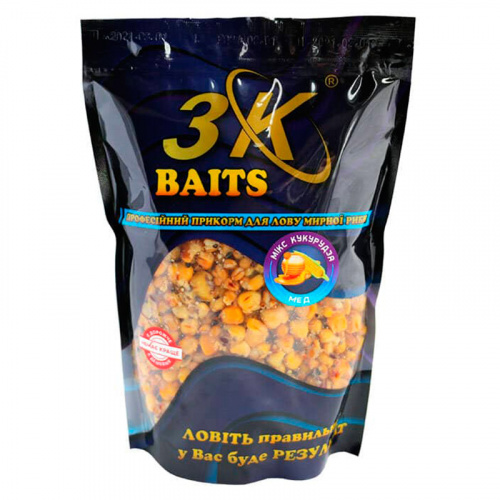 Зерновий МІКС 3KBaits кукурудза мед 400г