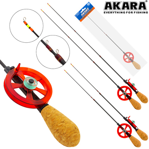 Удочка зимняя Akara HFTC-2 с катушкой Red