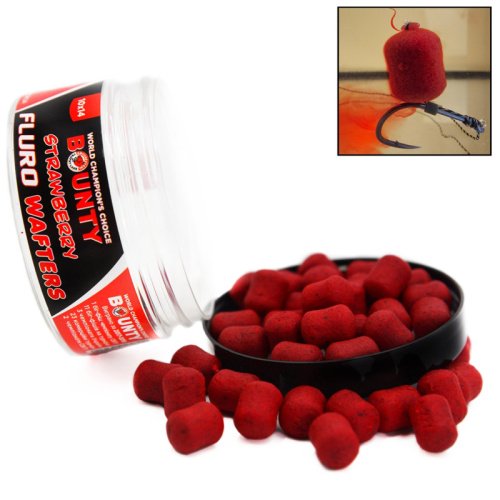 Бойлы Bounty Wafters FLURO Strawberry 10/14мм 40шт