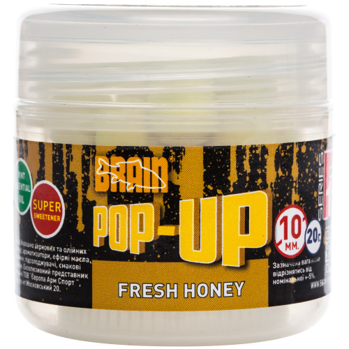 Бойлы Brain Pop-Up F1 Fresh Honey (мёд с мятой) 10mm 20g