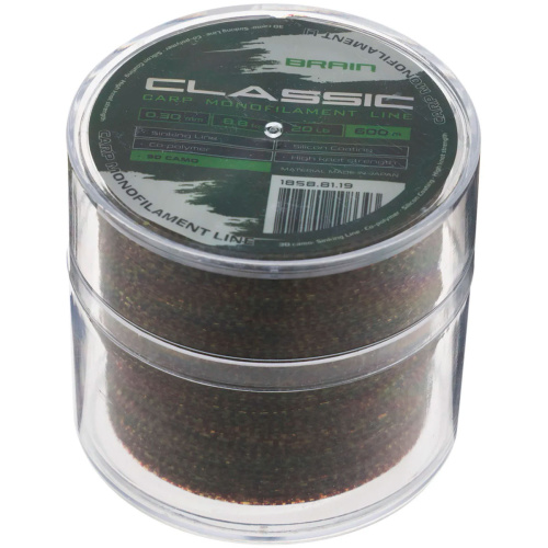 Леска Brain Classic Carp Line 3D (camo) 600m 0.30mm 20lb 8.8kg