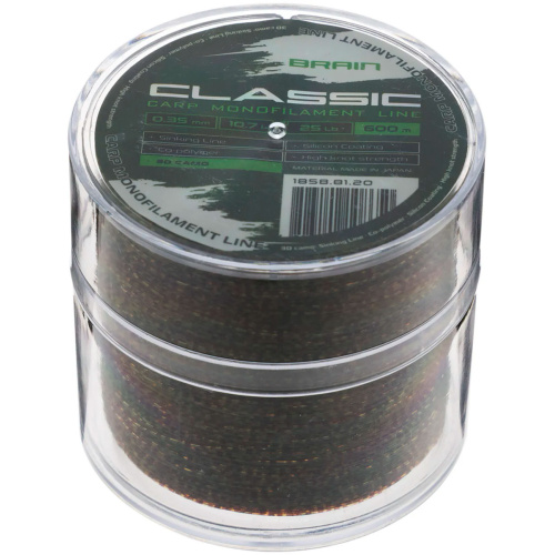 Леска Brain Classic Carp Line 3D (camo) 600m 0.35mm 25lb 10.7kg