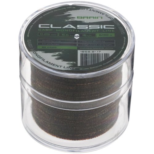 Леска Brain Classic Carp Line 3D (camo) 600m 0.25mm 15lb 6.6kg