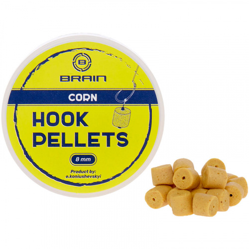 Пеллетс Brain Hook Pellets Corn (кукуруза) 8mm 70g