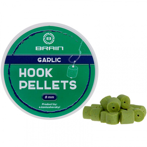 Пеллетс Brain Hook Pellets Garlic (чеснок) 12mm 70g