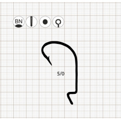 Крючки Scorpion OFFSET WORM 2 BN