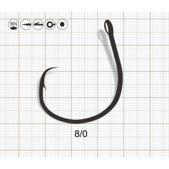 Крючки Scorpion CIRCLE WIDE GAPE 2/0 BN