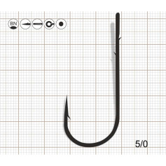Крючки Scorpion ROUND BEND WORM 1/0 BN