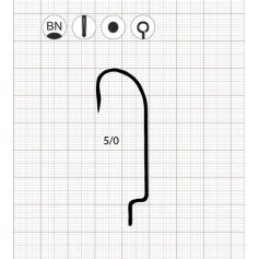 Крючки Scorpion SHAUGHNESSY WORM 4/0 BN