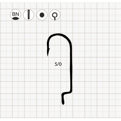 Крючки Scorpion OFFSET ROUND BEND WORM 4 BN
