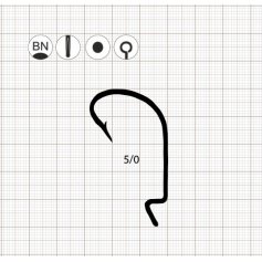 Крючки Scorpion OFFSET WORM 1/0 BN