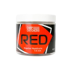 Бойлы тонущие вареные насадочные Carp Catchers Impulse Hookbaits «RED» 14mm 