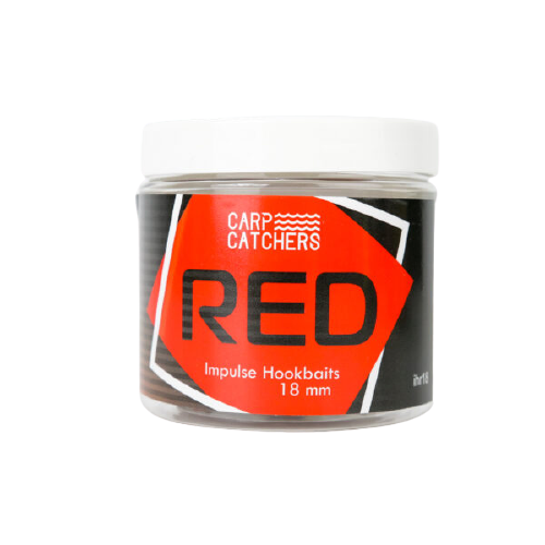 Бойлы тонущие вареные насадочные Carp Catchers Impulse Hookbaits «RED» 18 mm