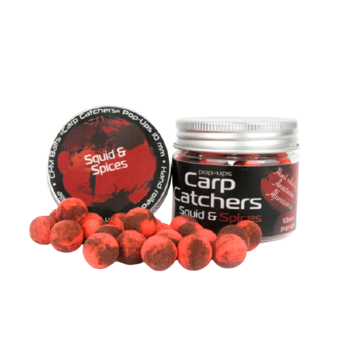 Бойлы Pop-Up Carp Catchers Squid&Spices 10mm