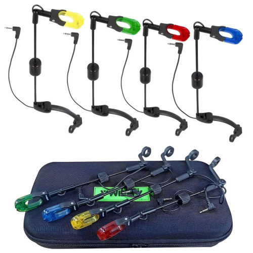Набір свінгерів у кейсі з кульковим фіксатором волосіні Feima F.Carp Illuminated Stiff Swinger