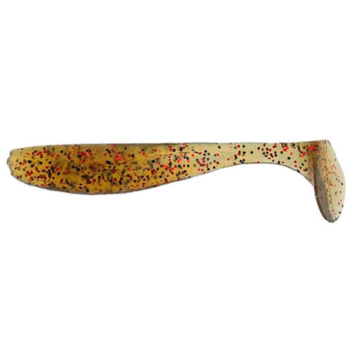 Силикон FishUP Wizzle Shad 3" (8шт) #045 - Green Pumpkin/Red & Black