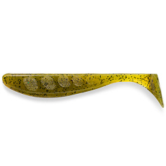 Силикон FishUP Wizzle Shad 3" (8шт) #074 - Green Pumpkin Seed