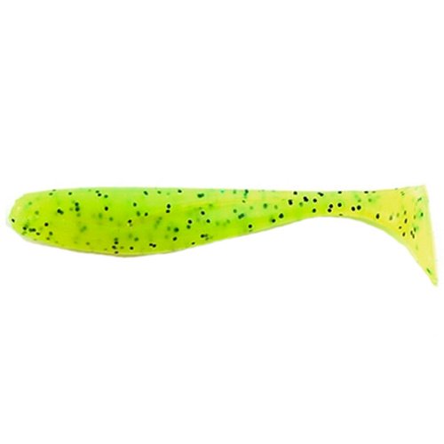 Силикон FishUP Wizzle Shad 3" (8шт) #055 - Chartreuse/Black