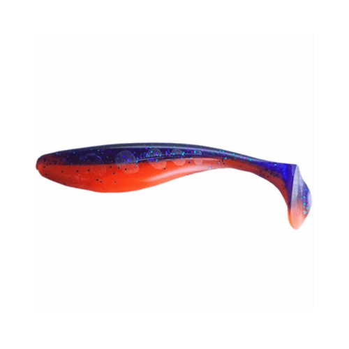 Силікон FishUP Wizzle Shad 3" (8шт) #207 - Dark Violet/Orange