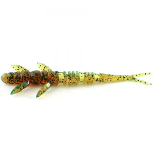 Силикон FishUP Flit 1.5" (10шт) #017 - Motor Oil Pepper