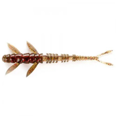 Силикон FishUP Flit 1.5" (10шт) #045 - Green Pumpkin/Red & Black
