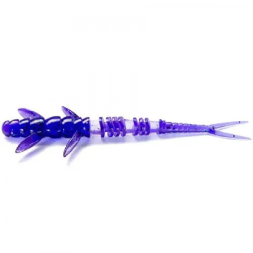Силикон FishUP Flit 2" (9шт) #060 - Dark Violet/Peacock & Silver