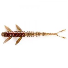 Силікон FishUP Flit 4" (7шт) #045 - Green Pumpkin/Red & Black