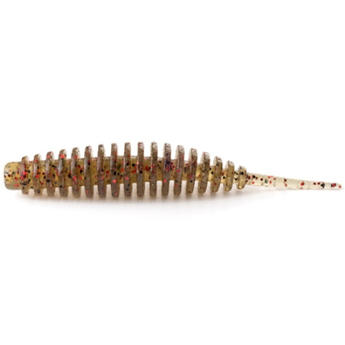 Силикон FishUP Tanta 2.5" (8шт) #045 - Green Pumpkin/Red & Black