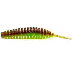 Силікон FishUP Tanta 3" (6шт) #203 - Green Pumpkin/Flo Chartreuse