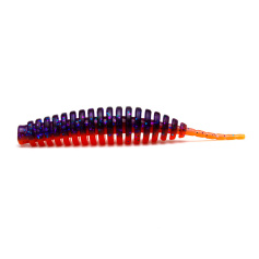 Силікон FishUP Tanta 3" (6шт) #207 - Dark Violet/Orange