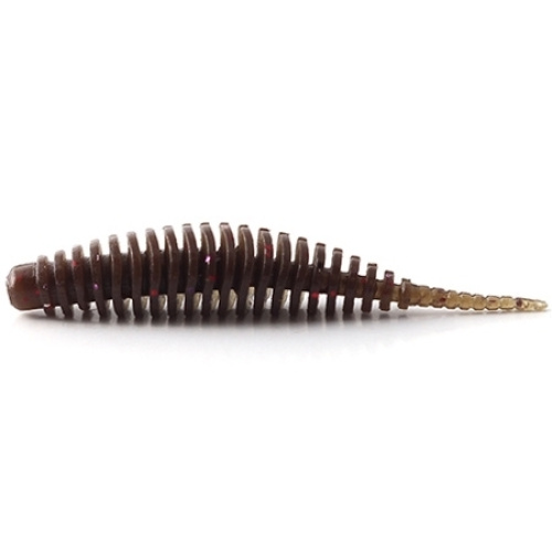 Силикон FishUP Tanta 3.5" (5шт) #050 - Green Pumpkin Brown/Red & Purple