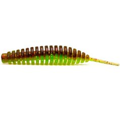 Силикон FishUP Tanta 3" (6шт) #203 - Green Pumpkin/Flo Chartreuse