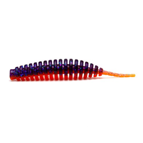 Силікон FishUP Tanta 3" (6шт) #207 - Dark Violet/Orange