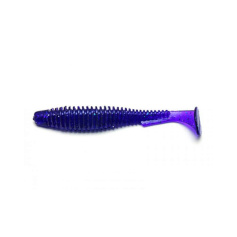 Силикон FishUP U-Shad 2.5" (9шт) #060 - Dark Violet/Peacock & Silver