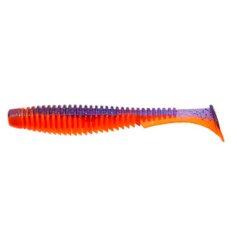 Силикон FishUP U-Shad 4" (8шт) #207 - Dark Violet/Orange