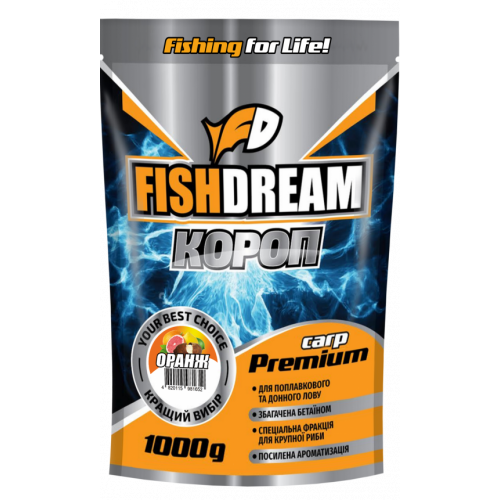 Прикормка Fish Dream Premium Карп Оранж 1кг