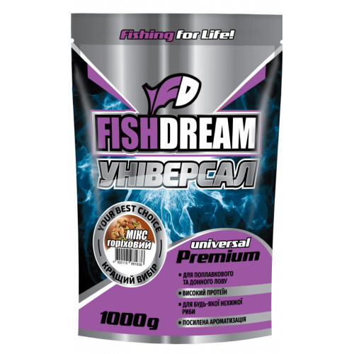 Прикормка Fish Dream Premium Универсал Ореховый Микс 1кг
