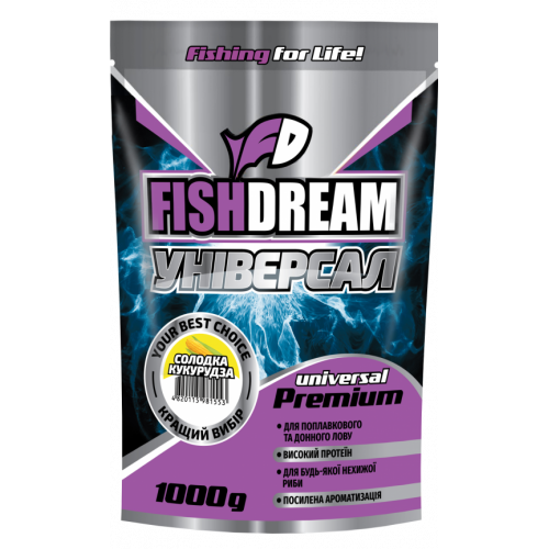 Прикормка Fish Dream Premium Универсал Сладка Кукуруза 1кг
