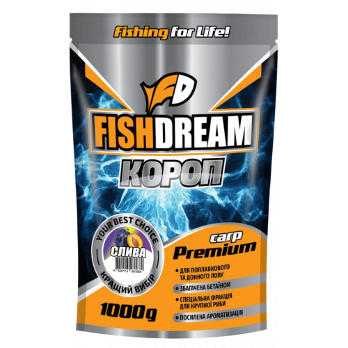 Прикормка Fish Dream Premium Карп Слива 1кг