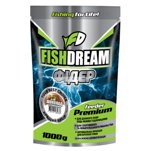 Прикормка Fish Dream Premium Фидер Шоколад-Орех 1кг