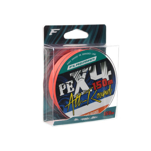 Шнур Flagman All-Round PE X-4 150м 0.10мм Fluo Orange