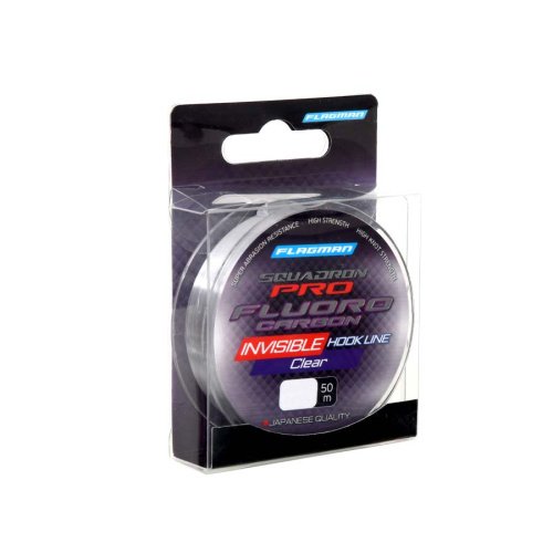 Флюорокарбон Flagman Squadron Pro Fluorocarbon Invisible Hook Line 50м 0.121мм