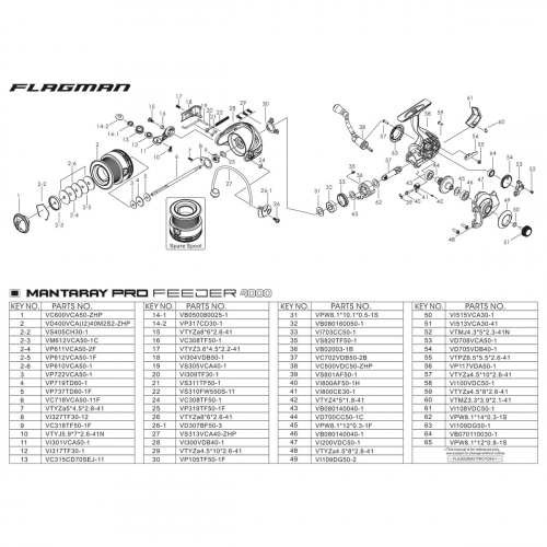 Катушкa Flagman Mantaray Pro Feeder 4000