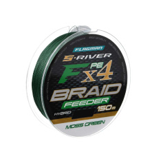 Шнур Flagman S-River PE Braid Hybrid F4 Feeder 150м Moss Green 0.14мм