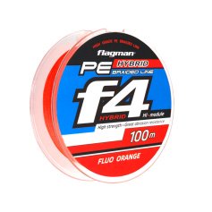 Шнур Flagman PE Hybrid F4 Orange 0,14мм 17lb