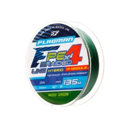Шнур Flagman PE Hybrid F4 Moss Green 135м 0.12мм