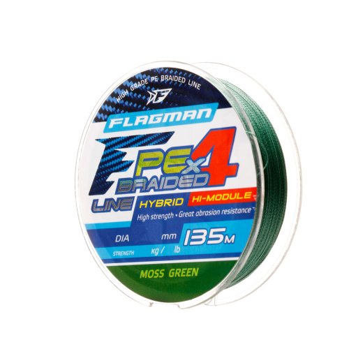 Шнур Flagman PE Hybrid F4 Moss Green 135м 0.14мм