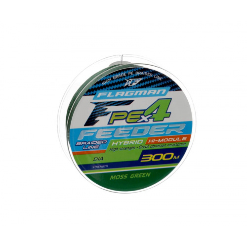 Шнур Flagman PE Hybrid X4 Feeder Moss Green 300м 0.16мм
