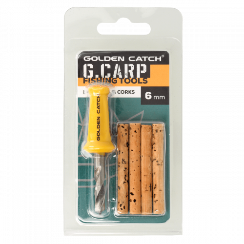 Свердло з корковими паличками GC G.Carp Bait Drill & Corks 6 мм